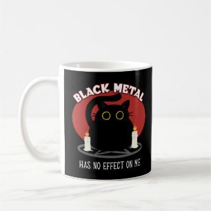 Funny Black Metal Satanic Cat Quote Coffee Mug