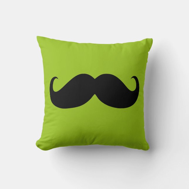 Funny Black Moustache 6 Cushion (Front)