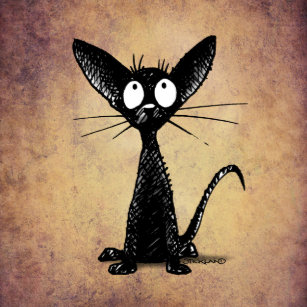 Oriental Shorthair Cat Cartoon Gifts Gift Ideas Zazzle Uk