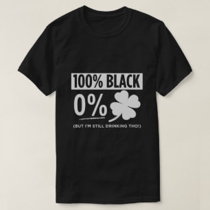 Funny Black People St Patricks Day Irish Shamrock T-Shirt
