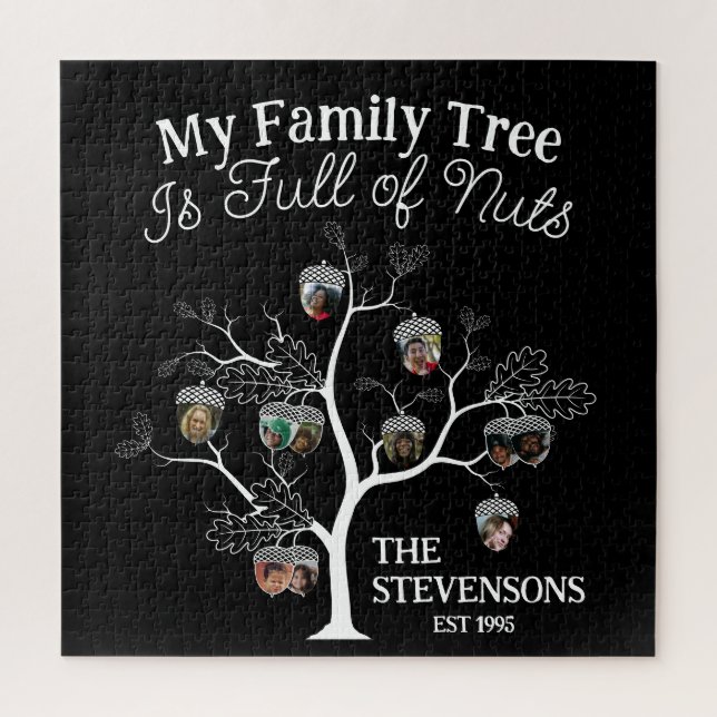 Funny Black Picture Family Tree is Full of Nuts   Jigsaw Puzzle (Vertical)