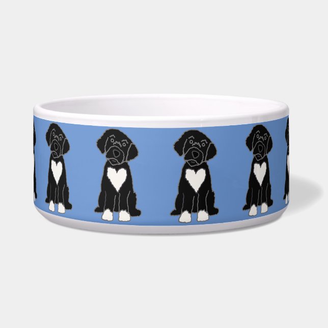 Funny Black Portuguese Water Dog (Front)