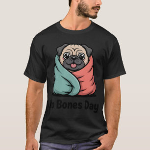 Funny Black Pug Flowers Floral Colourful Mum Dad K T-Shirt