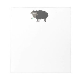 Funny Black Sheep Notepad