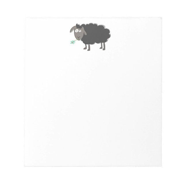 Funny Black Sheep Notepad (Front)