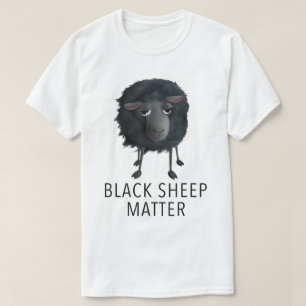 Funny Black Sheep Quote Design T-Shirt