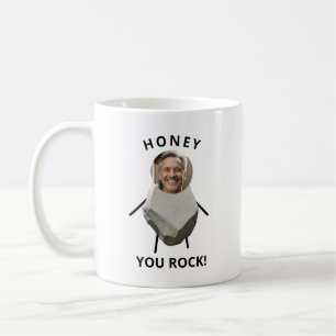 Funny Black Text Rock Photo Husband Coffee Mug