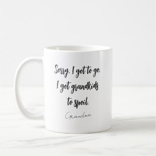 Funny Black & White Grandma Saying Coffee Mug