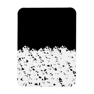 Funny black white spooky skulls pile clean dirty magnet