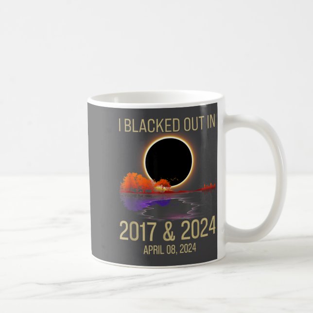 Funny Blacked Out 2017 Total Solar Coffee Mug (Right)