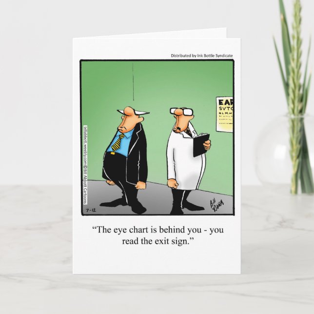 Funny Blank Greeting Card Humour (Front)