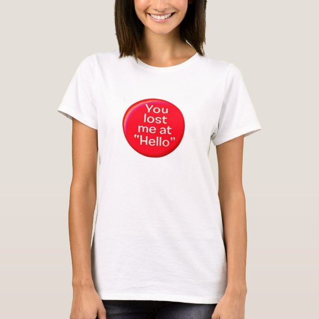 Funny Blind Date Hello Men Women T-Shirt (Front)