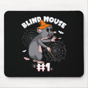 Funny Blind Mouse #1 Halloween Ghost Group Family  Mat