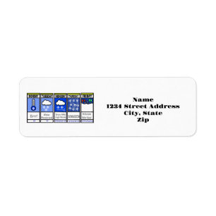 Funny Blizzard Forecast Return Address Labels