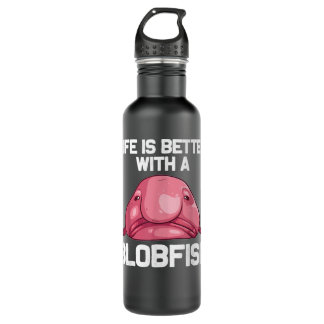 Funny Blobfish Gift For Men Women Sea Animal Lover 710 Ml Water Bottle