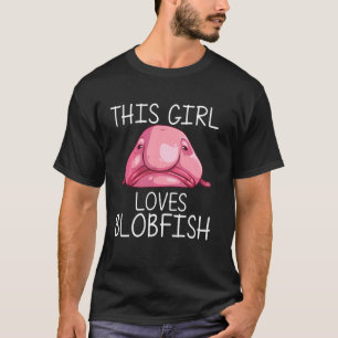 Funny Blobfish Girls Kids Sea Animal Fishermen Ds T-Shirt
