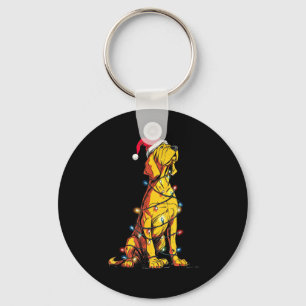 Funny Bloodhound Christmas Graphics Dog Lights Lov Key Ring
