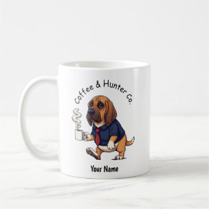 Funny Bloodhound Dog Business Suit Coffee Mug