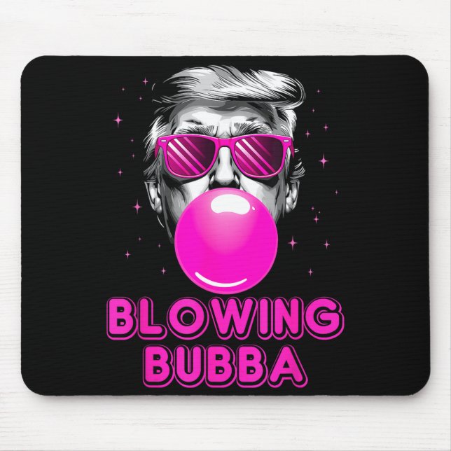 Funny Blowing Bubba  Mouse Mat (Front)