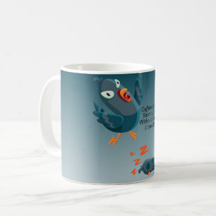Funny Blue Angry Bird Coffee Mug