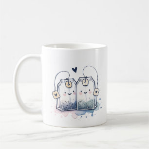 Funny Blue Best-Tea Pun Humour Friendship Coffee Mug