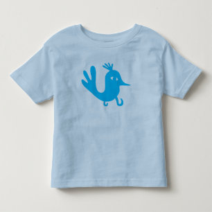 Funny Blue Bird Good Fortune Happiness Toddler T-Shirt