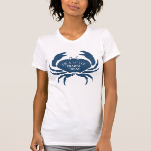 Funny blue crab cute summery fashion T-Shirt