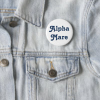 Funny Blue Equestrian Horse Rider Alpha Mare