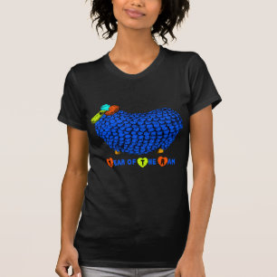 Funny Blue Ram Chinese New Year Zodiac W Black Tee