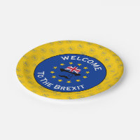 Funny Blue Yellow European Union Brexit Vector