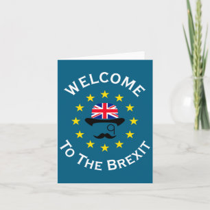 Funny Blue Yellow European Union Welcome To Brexit Card