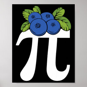 Funny Blueberry Pi Day Poster