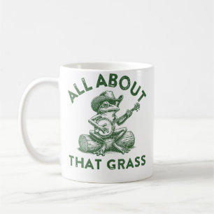 Funny Bluegrass Frog Playing Banjo Country Music F Coffee Mug