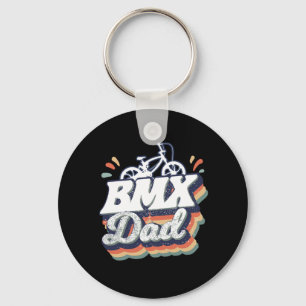 Funny BMX Dad BMX Bike Matching Key Ring
