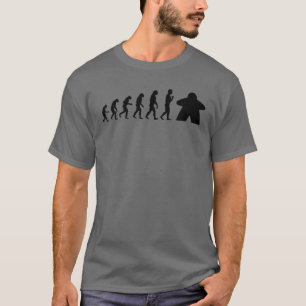 Funny Board Game Gift Cool Meeple Evolution Gamer T-Shirt