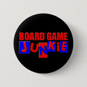 Funny Board Gamer 6 Cm Round Badge