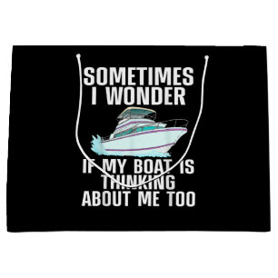 Funny Boat Art For Men Women Boating Watercraft Bo Large Gift Bag