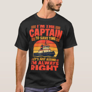 Funny boat captain T-Shirt