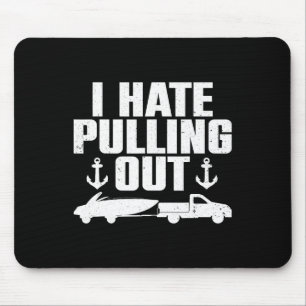 Funny Boat Design For Men Women Boating Boat Trail Mouse Mat