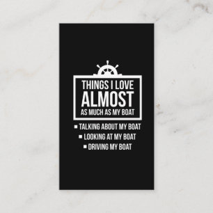 Funny Boat Owner Humour Boating Captain Business Card