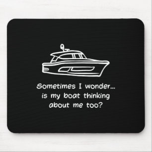Funny Boat Owner Humour Men Dads Who Love Boats An Mouse Mat