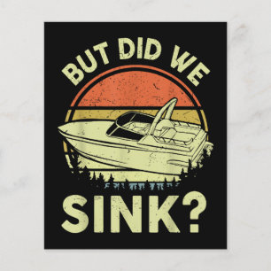 Funny Boating But Did We Sink Men Women Motor Boat