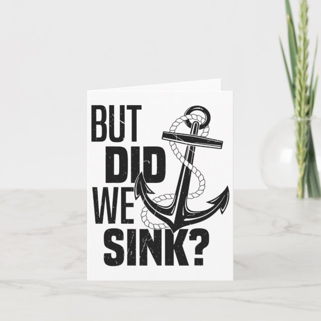 Funny Boating  Card (Front)