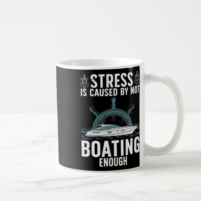 Funny Boating Design For Men Women Boaters Yachtin Coffee Mug (Right)