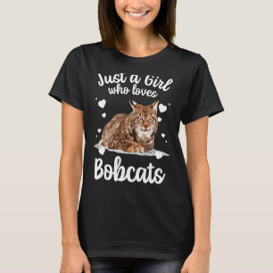 Funny Bobcat For Women Girls Pet Cat Bobcat Animal T-Shirt