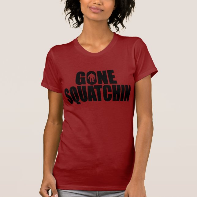 Funny Bobo's Gone Squatchin gear T-Shirt (Front)