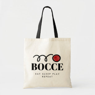 Funny bocce ball tote bag gift for bocci lover
