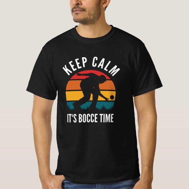 Funny Bocce Balls Player-Boules Team T-Shirt (Front)