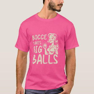 Funny Bocce Game Italian Bowling Retro Boccia Peta T-Shirt