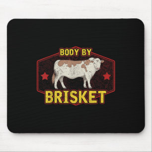 Funny Body By Brisket Meat Grilling Beef Barbeque Mouse Mat
